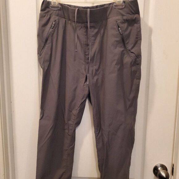 Eddie Bauer Dri-fit Capri pants Side zip pockets & Drawstring waist Size 12 - Picture 1 of 6
